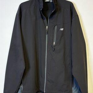 New Balance Men's Black Windbreaker Jacket